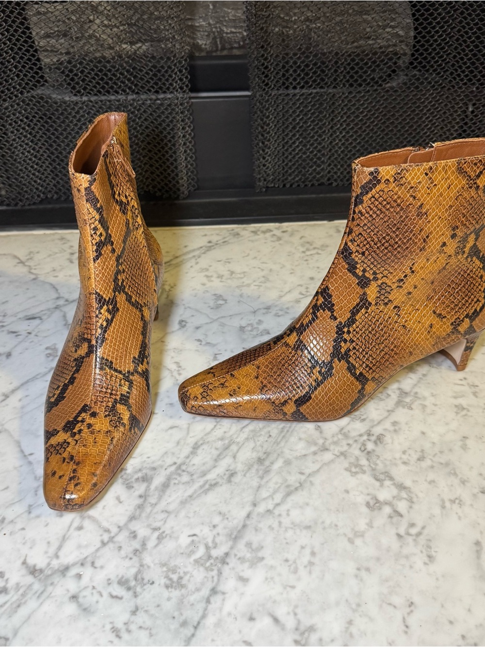New Staud Wally Snakeskin 100% Cowhide Leather Bootie $495 Size EU 39 US 9